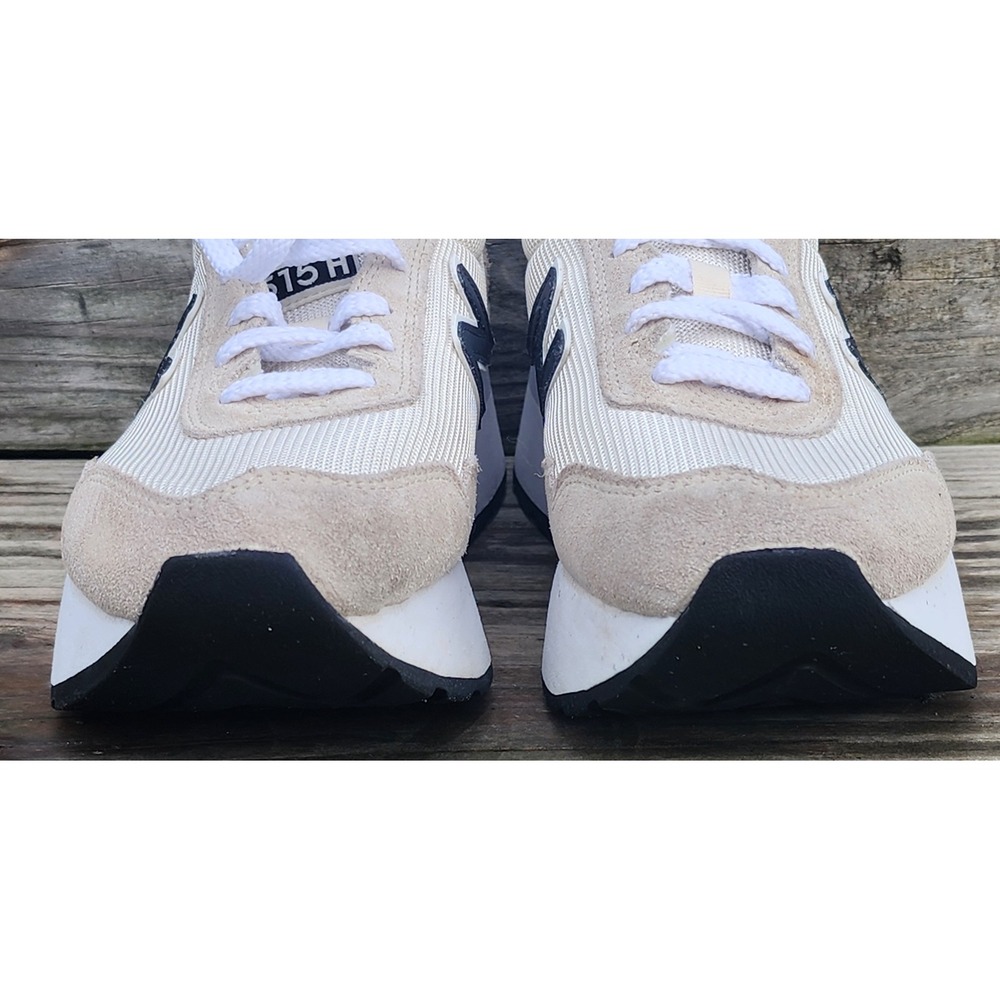 New Balance 515H Womens Platform Sneakers Cream Tan Navy Womens Size 9 - Picture 2 of 6